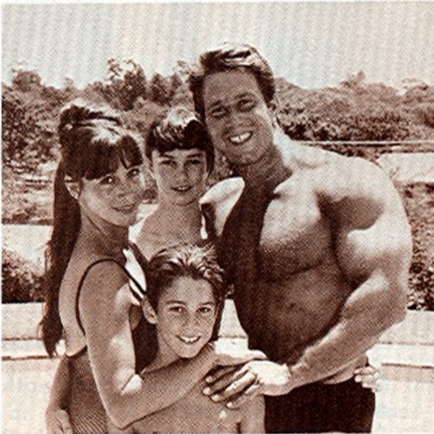 Ο Reg Park με την γυναίκα του Marion και τα παιδιά του