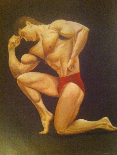 Αυτός ο πίνακας θα μπορούσε να ήταν από τον μεγάλο και ανεπανάληπτο Γιάννη Τσαρούχη. Με τον δικό του τρόπο απεικονίσεις και συναισθηματικές φορτίσεις που χαρακτηρίζουν τους καλλιτέχνες